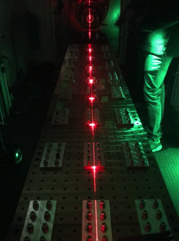 Test cell laser alignment